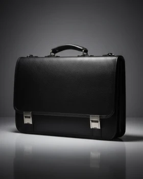 کیف اداری چرم طبیعی دوقفل