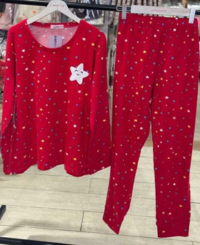 بلوز و شلوار سایز بزرگ نخ پنبه سکسن کد 40798