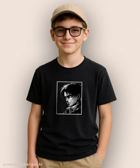 تیشرت بچگانه طرح اتک آن تایتان شخصیت ارن نیگر کد 929