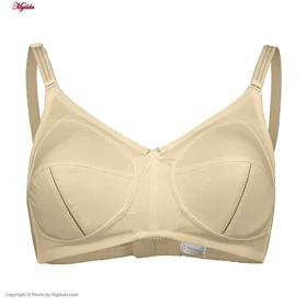 سوتین زنانه سه تکه نخی لاکرا مدل بدون فنر کرم لین کد 4680-419