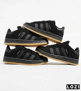 کفش کتانی بزرگ پا مشکی کرم ADIDAS Campus
