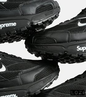کفش کتانی مردانه مشکی سفید نایک NIKE x SUPREME shox ride 2