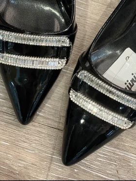 کفش مجلسی یراق مستطیلی نگینی