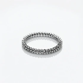 انگشتر نقره 925 اصل مدل خاویاری ظریف