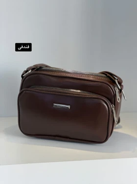 کیف دوشی ثمر کد 103200420 (فندقی)