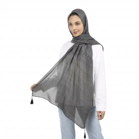 شال طرح خطی زنانه - 39251734