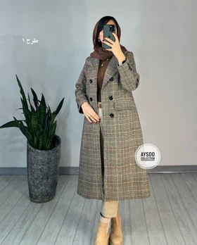 پالتو پشمی آستردار نورا7