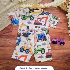 تیشرت شلوارک راحتی بچگانه