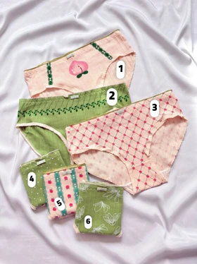 شورت نخی عروسکی هلو 2xl