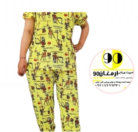 ست کامل بلوز شلوار زنانه طرح دفینه صددرصد نخ