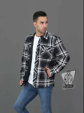 کاپشن چهارخونه پشمی ANKO