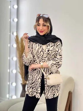 شومیز طرح دار ستیا