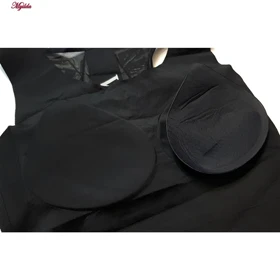 کراپ تاپ زنانه مدل لیزری پشت توری رنگ مشکی کد 5254-5502