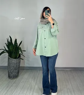 مانتو کتان گردو