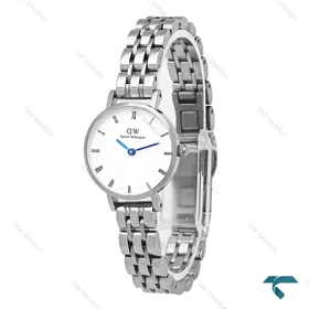 ساعت DW زنانه مینی گرد نقره ای ایندکس رومی DW-8007-L