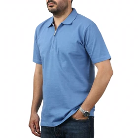 پولوشرت آستین کوتاه نیم زیپ مردانه کاکتوس مدل 251444