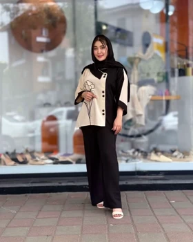 شومیز شلوار گلدوزی کاملس