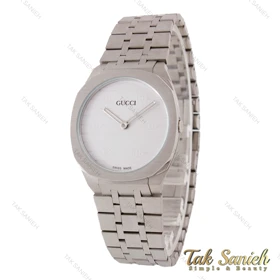 ساعت زنانه گوچی 25h استیل صفحه سفید Gucci-5742-L