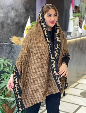 شال پلیسه طرحدار کد : L175B
