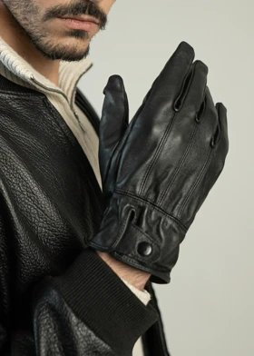 دستکش چرم مردانه مدل متیو