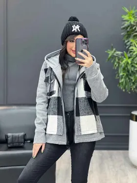 شکت چهارخونه ترکیبی دو جیب پاکتی