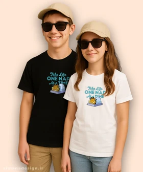 تیشرت بچگانه گارفیلد طرح Take Life One Nap At A Time