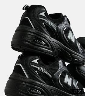 کفش کتانی مردانه و زنانه مشکی NEW BALANCE 530