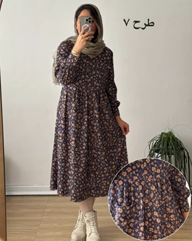 پیراهن مخمل کبریتی سارگل 1