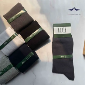 جوراب مردانه ساده برند نورث کد307 (دودی)