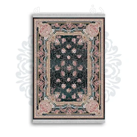 *جدید* فرشینه از جنس پارچه شانل مخمل ترک طرح فانتزی برند دفه کد 863