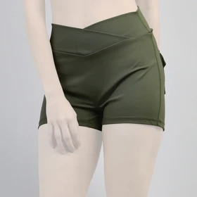 شورتک کارگو ورزشی زنانه آدیداس مدل A-3115 یشمی