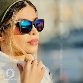 عینک ورزشی حرفه ای BEELINE Black BlueGreen کد 158