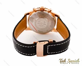 ساعت خلبانی برایتلینگ مردانه رزگلد مشکی Breitling-3124-G