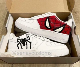 کفش اسپرت با طرح spiderman ایرفورس نایک nike air force کد 88347