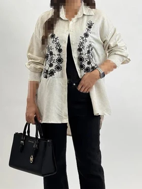 شومیز آیریس گل مشکی