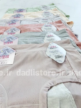 شورتکس قاعدگی نخ پنبه طرح گل