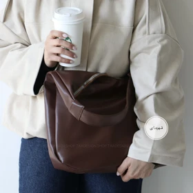 کیف زنانه بزرگ مدل ژیار (قهوه ای)