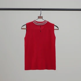 تاپ یقه قلاده مروارید