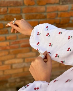 شومیز راه‌راه عروسکی لینن