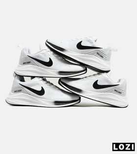 کفش کتانی مردانه و زنانه سفید مشکی Nike air zoom max