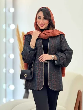 مانتو ژاکارد شاین آستین پیله