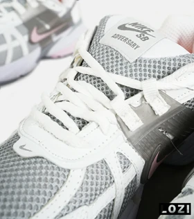 کفش کتانی مردانه و زنانه سفید صورتی طوسی Nike cushlon مدل 7198