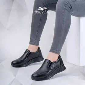 کفش مردانه چرم اسپرت طبی کد 6005008