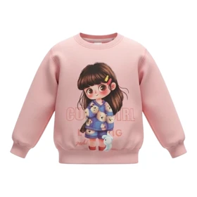 ست سویشرت آستین بلند و شلوار راحتی دخترانه مدل PJ1426