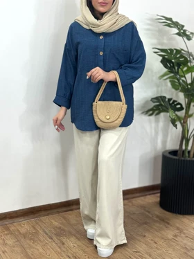 مانتو جلو دکمه پروا