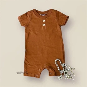 رامپر نوزادی پسرانه رنگی MIMI THREADS