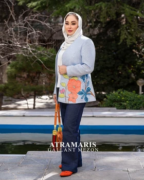 مانتو تکه دوزی اورجینال گلدوزی
