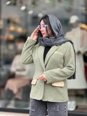 پالتو ترکیبی چرم ولمزور 704