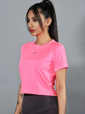 کراپ تاپ ورزشی آستین کوتاه نایکی Nike