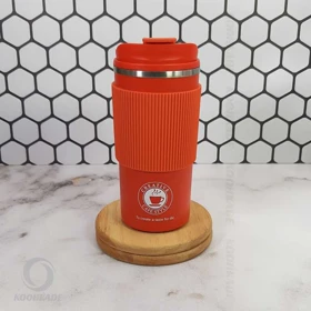 تراول ماگ دور سیلیکونی 500 میلی لیتر (نارنجی)